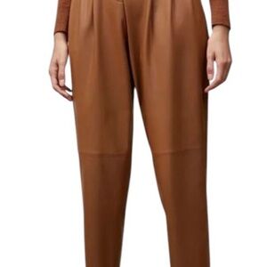Lafayette 148 New York Tan Women's Trousers leather